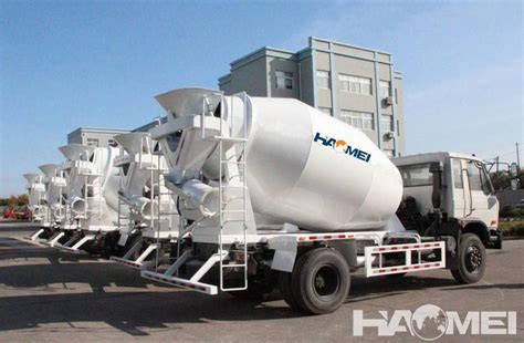 Haomei Concrete transit mixer: Concrete mixer truck dimensions | Concrete mixer truck, Mixer ...