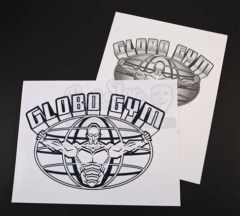 Printed Globo Gym Logo Proofs | Prop Store - Ultimate Movie Collectables