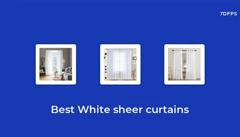 Amazing White Sheer Curtains That You Don't Want To Missing Out On