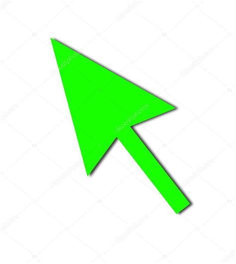 Cursor Arrow Mouse Green — Stock Photo © hlehnerer #2077495