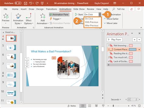 PowerPoint Animation Timing | CustomGuide