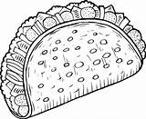 Tacos Coloring Page  Free Printable Pages For Kids sketch template