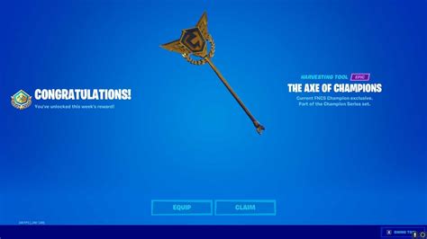 Fortnite: FNCS Champions Receive Exclusive In-Game Pickaxe