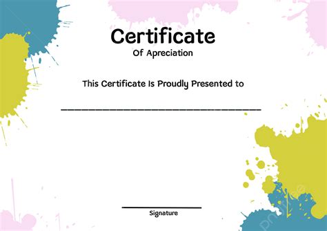 Art Appreciation Certificate Template Download on Pngtree