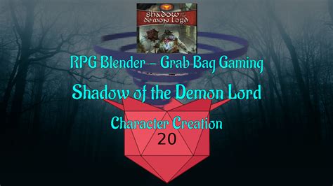 Shadow of the Demon Lord - Character Creation — RPG Blender