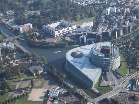 European parliament from above, Strasbourg, France [1024x768] : CityPorn