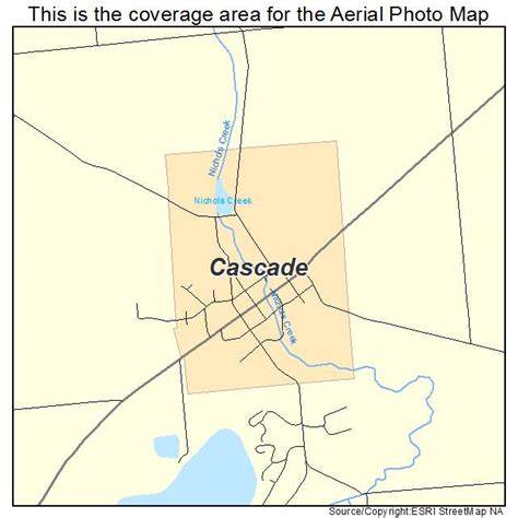 Aerial Photography Map of Cascade, WI Wisconsin