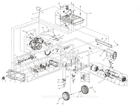 Generac 0066720 (RS5500) Parts Diagram for Full Assembly