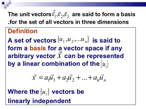 Linear vector space