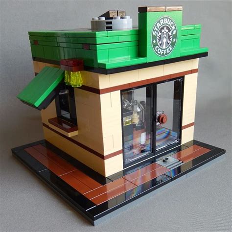 LEGO Custom Coffee Shop $79.99 USD | Idées lego, Créations en lego ...