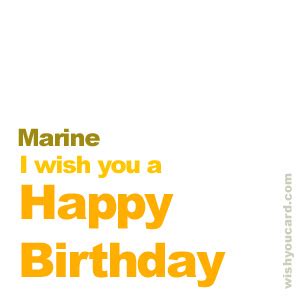 Happy Birthday Marine Free e-Cards