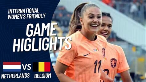 HIGHLIGHTS | Netherlands vs Belgium | Women's International Friendly | 2023 - YouTube