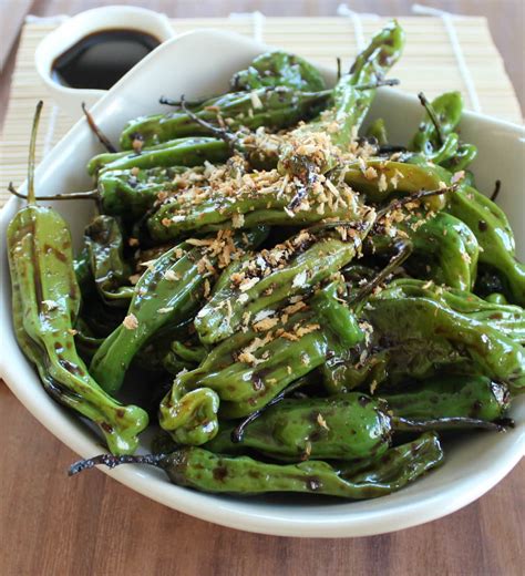 Shishito Peppers in Soy Ginger Sauce - Little Leopard Book