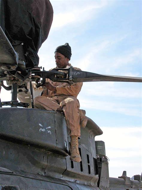 DVIDS - Images - (Cav) Maintainer Inspects Kiowa Warrior in Afghanistan