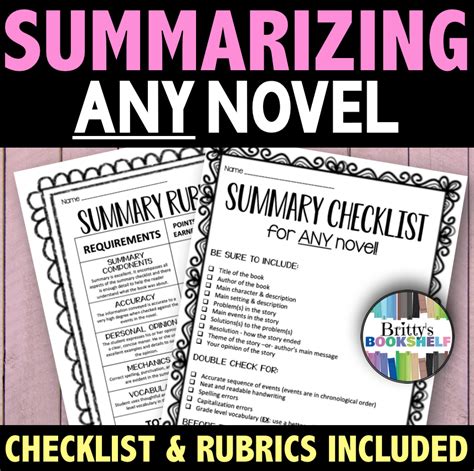 Checklist For Writing A Summary