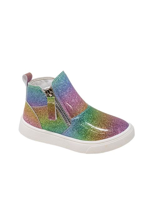 Rainbow Glitter Booties | Sparkle In Pink