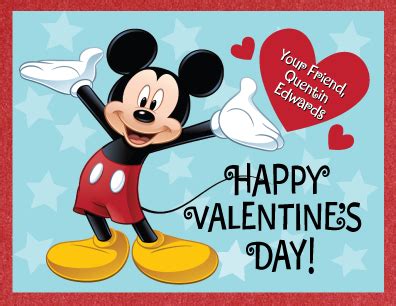 Mickey Mouse Valentine's Day Cards | Disney valentines, Happy ...