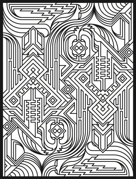 20+ Free Printable Art Deco Patterns Coloring Pages for Adults ...