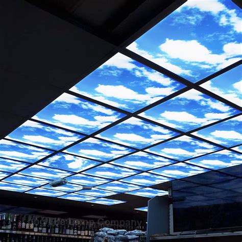 Ceiling Light Panel Clouds / 40w Sky LED Ceiling Panel 600 x 600 Cloud ...