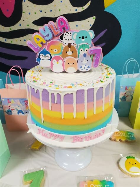 Pin by Cynthia Resendiz on Squishmallow Birthday Party | Cute birthday cakes, Birthday party ...