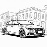 Desenho 02 de Carro Audi Para Colorir sketch template