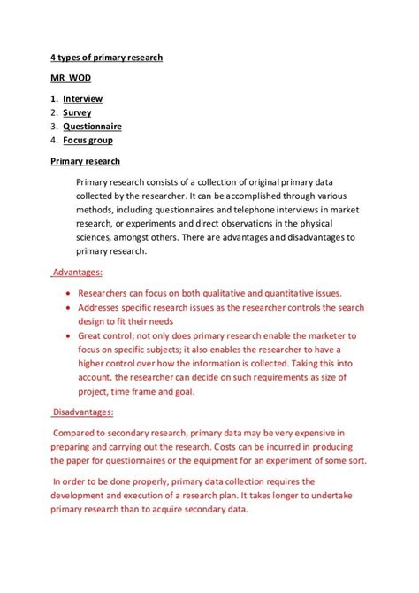 Primary Research Questionnaire – Market Research Is Pivotal for the Success of Your Business