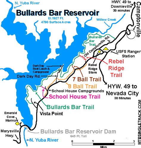 Bullards Bar Schoolhouse Campground Map