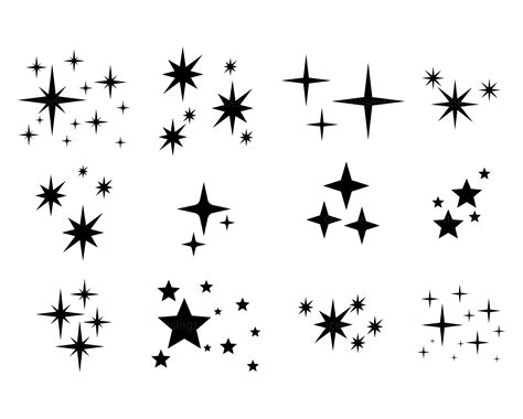 Sparkle Stars Svg Png Jpg Eps Pdf Clipart Vector - Etsy