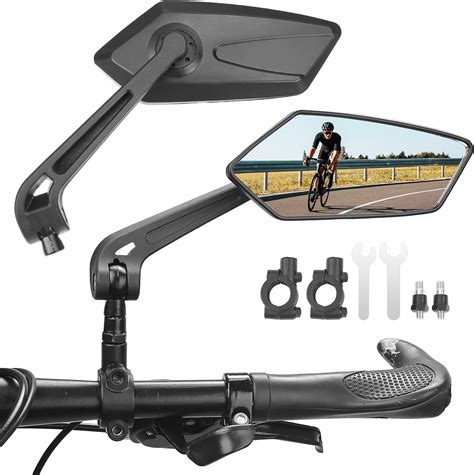 Amazon.com: KEMIMOTO Bike Mirror Wide Angle, Bicycle Bike Mirrors ...