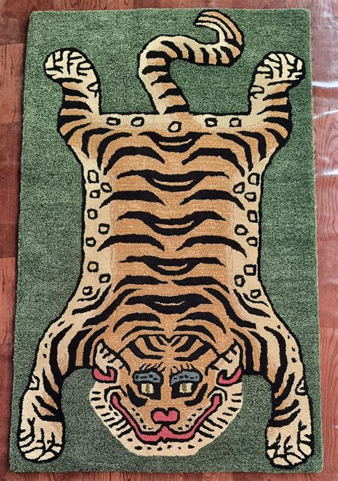 Tibetan Tiger Rug With 100% Woolen 3x5 Feet for Home Décor - Etsy UK