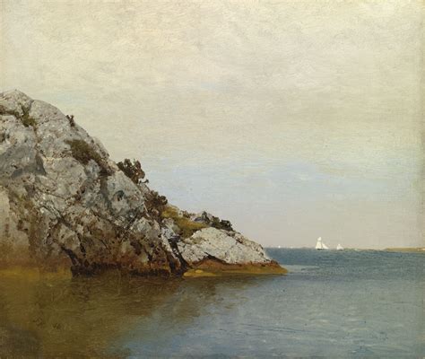 "Near Newport," John Frederick Kensett, oil on canvas, 11 1/4 x 13 1/4", private collection ...