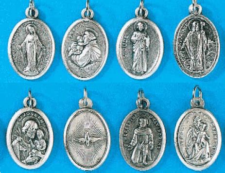 Sacco Company > Inexpensive > SILVER OXIDIZED SAINT MEDALS