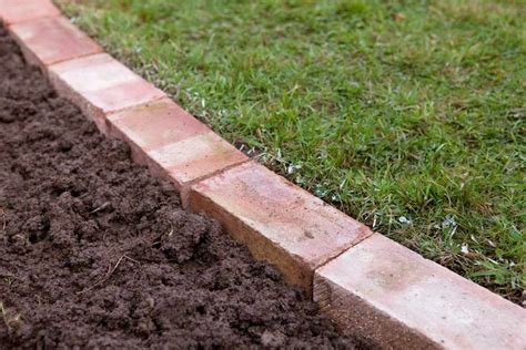 How to edge a lawn with bricks | Garden lawn edging, Brick garden ...