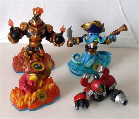 Skylanders Swap Force Wash Buckler & Blast Zone Figures Tech Element Fire Kraken | in Ash Vale ...