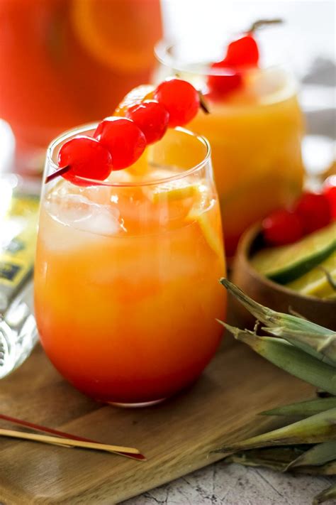 Tropical Rum Punch (+ Non-Alcoholic Punch Recipe) - The Seasoned Skillet