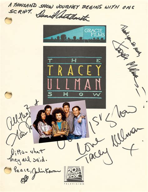 TRACEY ULLMAN SHOW, Tv Series Script, Dan Castellaneta, Julie Kavner Signed copy Gift - Etsy