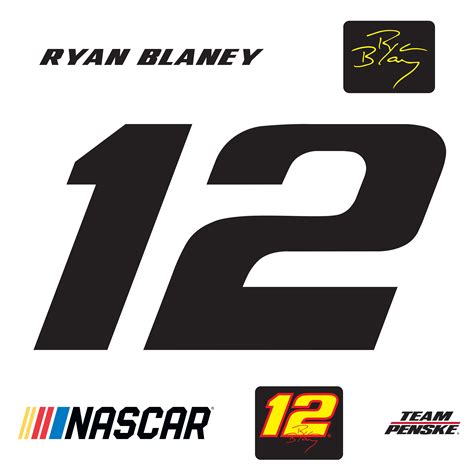 Ryan Blaney 2021 #12 Logo - Officially Licensed NASCAR Removable Wall in 2022 | Removable wall ...