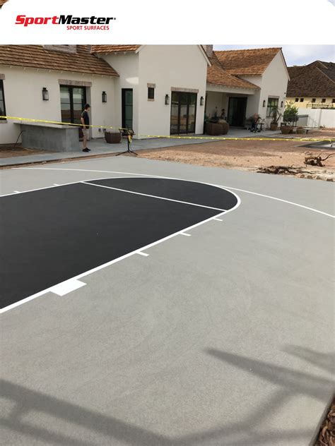 Basketball Court Paint | Arcadia Arizona | Basketball court backyard ...