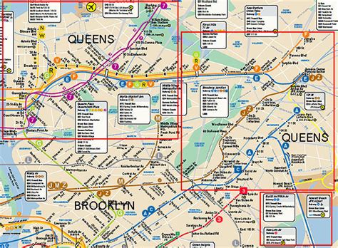 Brooklyn Queens Subway Map - Emilie Nicolette