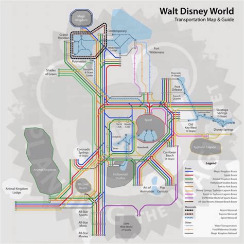 Disney Monorail Map & Guide 2024 - Planning The Magic