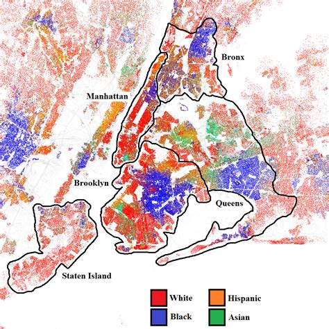 Race and Ethnicity in New York City [1024X1024] : r/MapPorn