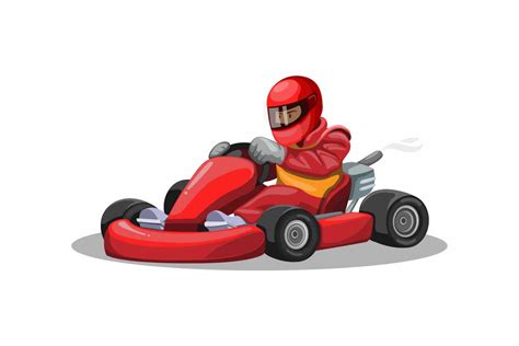 Go Kart Racer Character in Red Uniform Graphic by aryo.hadi · Creative ...