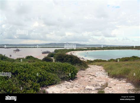 Salt Flats and a Beach Stock Photo - Alamy