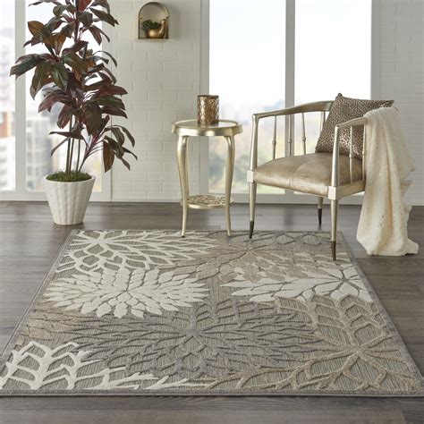 Nourison Aloha Patio Floral Natural Area Rug - Walmart.com - Walmart.com