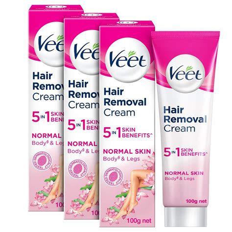 Buy Veet Hair Removal Cream - 100 g (Normal Skin, Buy 2 Get 1 Free) Online at Low Prices in ...