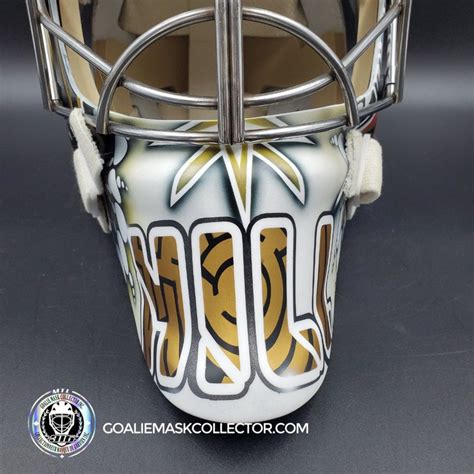 Adin Hill Goalie Mask Unsigned V3 2023 Las Vegas Tribute – Goalie Mask ...