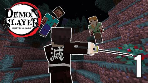 BECOMING A DEMON SLAYER IN MINECRAFT! - Demon Slayer Minecraft Mod 1 - YouTube