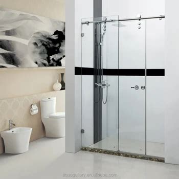 Frosted Glass Sliding Shower Door With Fitting - Buy Sliding Shower Door,Frosted Glass Shower ...