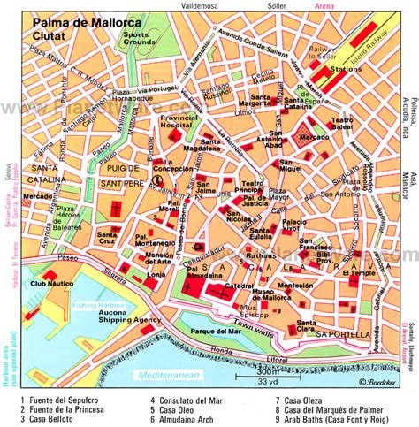 Palma de Mallorca Map - Spain