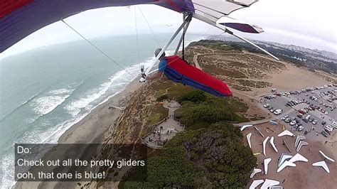 Fort Funston hang gliding dos and don'ts - YouTube